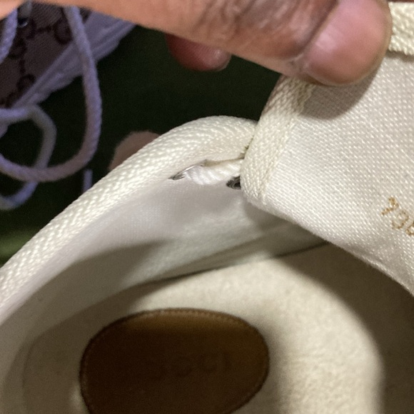 Slightly authentic used worn Gucci sneakers once maybe twice - Picture 9 of 12